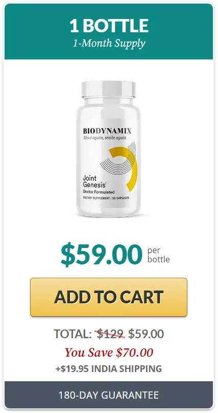 Joint Genesis 1 Bottle Package